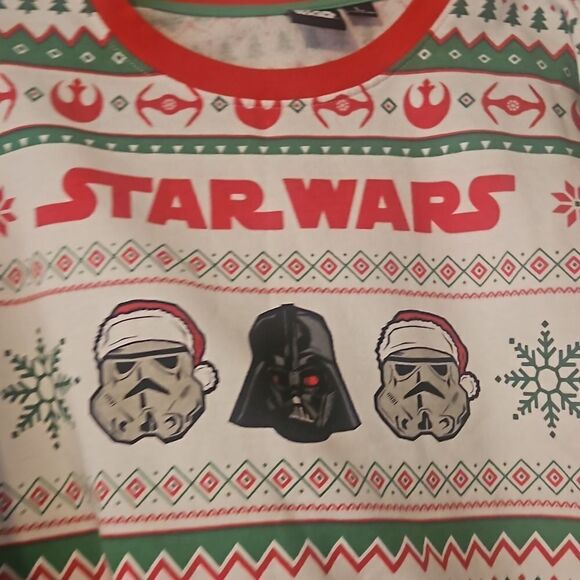 Star Wars Christmas Sweatshirt Darth Vader Storm Troopers Unisex L - Picture 3 of 8
